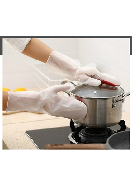 Kırmızı Stil 1 Çift Bulaşık Yıkama Temizlik Eldiveni Sihirli Silikon Kauçuk Bulaşık Yıkama Eldiveni Ev Temizlik Aracı Olan Mutfak Temizleyici (Yurt Dışından) modelleri