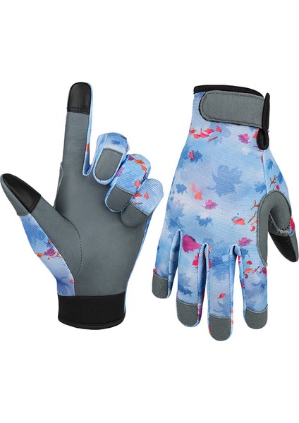 Mavi Stil S Beden Yeni Yeşil Mavi Yüksek Koyun Derisi Eldiven Bahçe Dikme Çapalama Bahçe Güvenlik Iş Eldiveni Aşınmaya Dayanıklı Erkek Kadın (Yurt Dışından)