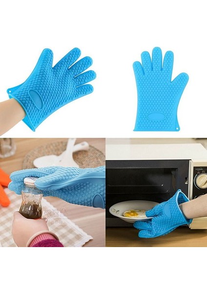 Turuncu Tarzı 1 Çift Saf Renk Kalp Şekilli Ev Eldiveni Gıda Sınıfı Silikon Mikrodalga Fırın Yüksek Sıcaklık Eldiveni Mutfak Fırın Aracı (Yurt Dışından) fiyatları
