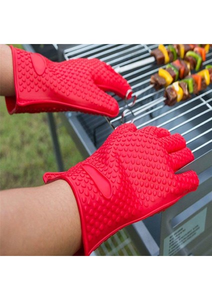 Turuncu Tarzı 1 Çift Saf Renk Kalp Şekilli Ev Eldiveni Gıda Sınıfı Silikon Mikrodalga Fırın Yüksek Sıcaklık Eldiveni Mutfak Fırın Aracı (Yurt Dışından) modelleri