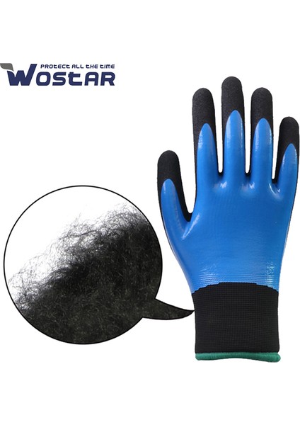 2 Çift Tarzı S Beden Soğuk Hava Kış Iş Eldivenleri Iyi Tutuş Kaymaz Su Geçirmez Nitril Eldiven Soğuk Depolama Ambar Dış Mekan Dondurucu Eldivenleri (Yurt Dışından) modelleri