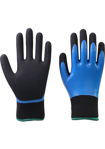 2 Çift Tarzı S Beden Soğuk Hava Kış Iş Eldivenleri Iyi Tutuş Kaymaz Su Geçirmez Nitril Eldiven Soğuk Depolama Ambar Dış Mekan Dondurucu Eldivenleri (Yurt Dışından) fırsatları