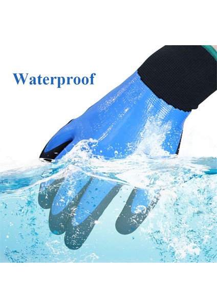 2 Çift Tarzı S Beden Soğuk Hava Kış Iş Eldivenleri Iyi Tutuş Kaymaz Su Geçirmez Nitril Eldiven Soğuk Depolama Ambar Dış Mekan Dondurucu Eldivenleri (Yurt Dışından) indirimleri