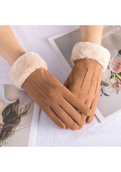 Camgöbeği Stili 22X17CM Kış Sıcak Eldiven Erkek ve Kadın Sevimli Polar Kalın Eldiven Mutfak Koruyucu Kapak Dış Mekan Sporları Dokunmatik Ekran Eldivenleri (Yurt Dışından) fiyatları