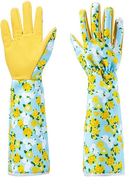 Beyaz Stil Bahçe Eldiveni Çiçek Desenli Bahçe Çalışma Eldiveni Diken Geçirmez Bahçe Eldiveni Fidan Dikme Budama Iş Eldiveni Bahçe Hediyeleri (Yurt Dışından)
