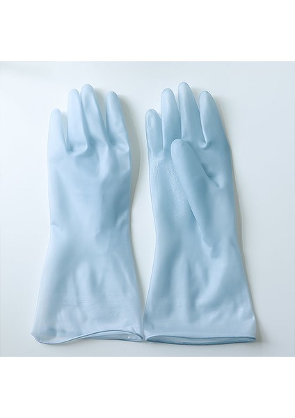 Mavi Stil L(9-10CM) Renkli Şeker Lastik Eldiven Ev Mutfak Temizlik Araçları Dayanıklı Güvenlik Koruyucu Eller Kaymaz Su Geçirmez Yıkama Eldiveni (Yurt Dışından)