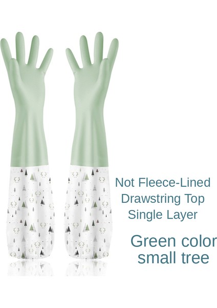 D800 Yeşil Tarzı S Beden 1 Çift Kalınlaştırılmış Bulaşık Eldiveni Mutfak Aşınmaya Dayanıklı Lateks Kauçuk Çamaşır Suyu Geçirmez Plastik Ev Dayanıklı Kase Fırça (Yurt Dışından)