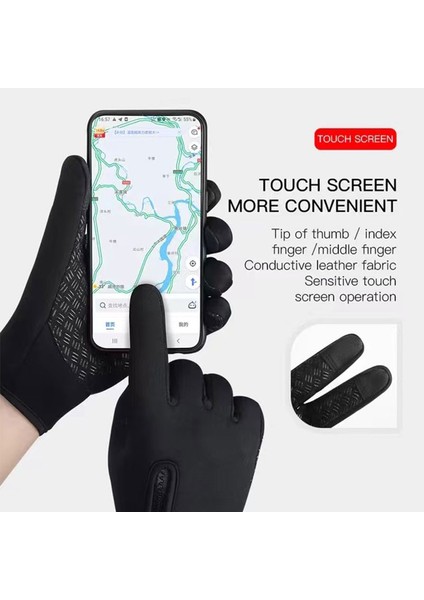 S2 Stili S Beden 2023 Yeni Erkek ve Kadın Dokunmatik Ekran Eldiveni Kış Sıcak Tüm Parmak Eldiven Bisiklet Kayak Açık Kamp Yürüyüş Motosiklet (Yurt Dışından) modelleri