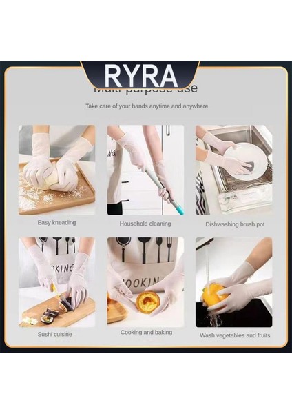 Beyaz 30)M 30PC Tarzı Su Geçirmez Ev Temizliği Çok Fonksiyonlu Ev Işleri Eldiveni Ev Eldiveni Ellerin Bakımı Yağ Dumanı Nitril Eldivenler (Yurt Dışından) fırsatları