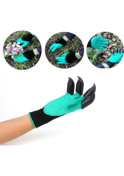Pençe Stiliyle Sağ El Bahçe Eldiveni Tırnaklı Abs Plastik Bahçe Kauçuk Eldiven Bahçe Kazma Dikim Dayanıklı Su Geçirmez Iş Eldiveni Açık Hava (Yurt Dışından) fırsatları