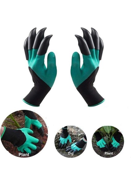 Pençe Stiliyle Sağ El Bahçe Eldiveni Tırnaklı Abs Plastik Bahçe Kauçuk Eldiven Bahçe Kazma Dikim Dayanıklı Su Geçirmez Iş Eldiveni Açık Hava (Yurt Dışından) indirimleri