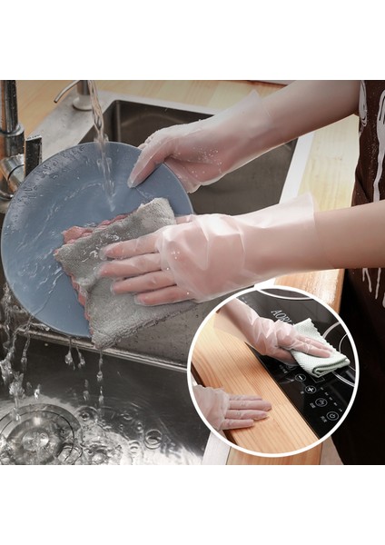 Bir Çanta Tarzında 100 Adet L Boyutu Gıda Sınıfı Tek Kullanımlık Eldiven Ev Tpe Film Eldiven Kalın Dayanıklı Mutfak Temizlik Yağ Geçirmez ve Leke Tutmayan (Yurt Dışından) modelleri