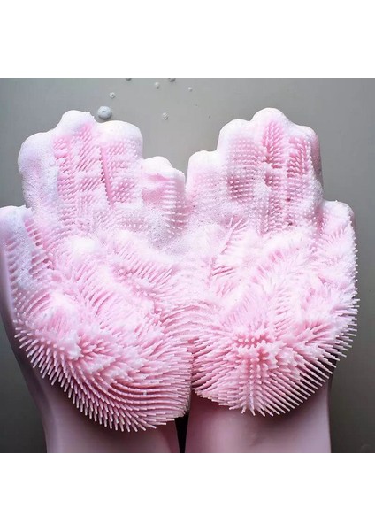 Mavi Yuvarlak Tarz 1 Çift 1 Çift Bulaşık Yıkama Temizlik Eldiveni Sihirli Silikon Kauçuk Bulaşık Yıkama Eldiveni Ev Temizleyici Mutfak Temiz Aracı Sünger (Yurt Dışından) modelleri