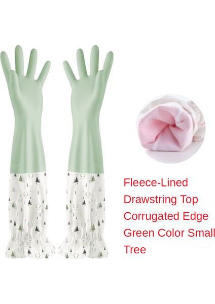 N999 Yeşil Tarzı L Boyutu 1 Çift Kalınlaştırılmış Bulaşık Eldiveni Mutfak Aşınmaya Dayanıklı Lateks Kauçuk Çamaşır Suyu Geçirmez Plastik Ev Dayanıklı Kase Fırça (Yurt Dışından)