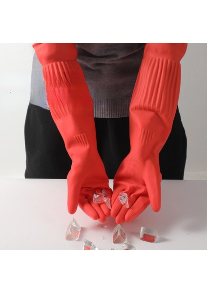 Açık Sarı Tarzı 45CM 1 Çift Uzun Bulaşık Yıkama Temizlik Eldiveni Silikon Kauçuk Bulaşık Yıkama Eldiveni Ev Temizlik Fırçası Mutfak Temizlik Aracı (Yurt Dışından) modelleri