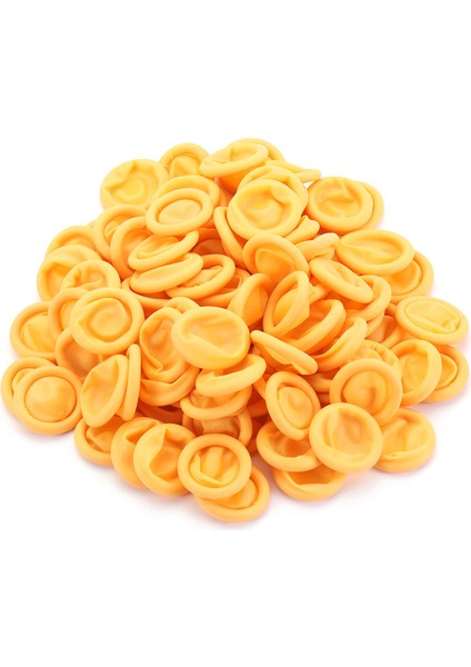 Sarı Stil 100 Adet Kokusuz Lateks Parmak Kondomları Beyaz Baş Parmak Eldivenleri Güzellik Saat Tamiri Işleri Parmak Uçları Koruyucu Eldiven Çift Araç (Yurt Dışından)