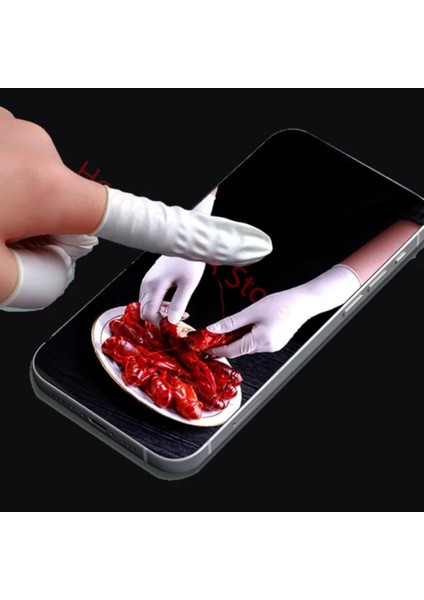 Sarı Stil 100 Adet Kokusuz Lateks Parmak Kondomları Beyaz Baş Parmak Eldivenleri Güzellik Saat Tamiri Işleri Parmak Uçları Koruyucu Eldiven Çift Araç (Yurt Dışından) fırsatları