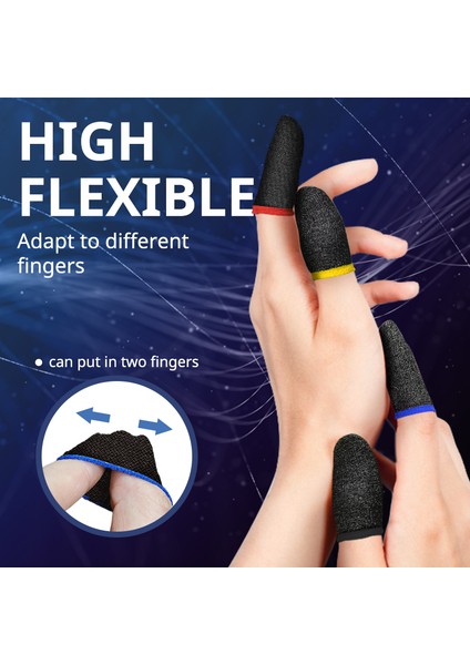 Siyah Stil 10 Adet Pubg Için Yeni Parmak Kılıfı Oyun Kontrolcüsü Ter Geçirmez Hassas Dokunmatik Ekran Oyun Parmak Eldiveni (Yurt Dışından) modelleri