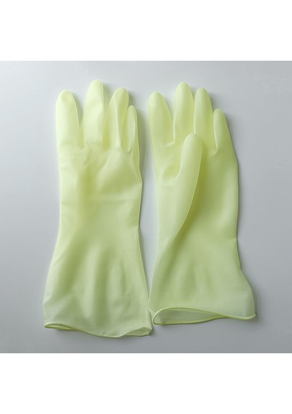 Sarı Tarzı L(9-10CM) Renkli Şeker Lastik Eldiven Ev Mutfak Temizlik Araçları Dayanıklı Güvenlik Koruyucu Eller Kaymaz Su Geçirmez Yıkama Eldiveni (Yurt Dışından)