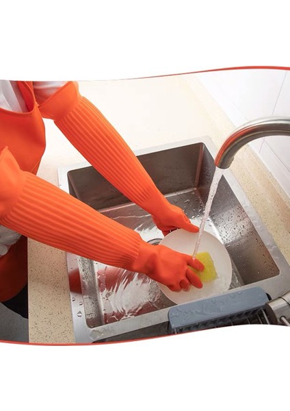 3 Çift Tarzı 45CM (18INÇ) Su Geçirmez Ev Eldiveni Iş Eldiveni Su Lastik Eldiven Ev Işleri Mutfak Araçları (Yurt Dışından) fiyatları