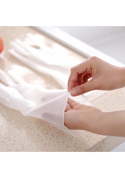 Nitril-D Stili S Beden Kadın Su Geçirmez Kauçuk Lateks Bulaşık Eldiveni Mutfak Dayanıklı Temizlik Ev Işleri Bulaşık Yıkama Araçları (Yurt Dışından) fiyatları