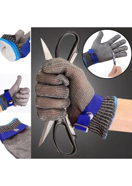Xl Tarzı Paslanmaz Çelik Eldiven Kesilmeye Dayanıklı El Koruyucu Çelik Tel Eldiven Erkek Kadınlar Için Işçilik Bahçecilik Mutfak Kasap El Aletleri Eldivenleri (Yurt Dışından) modelleri