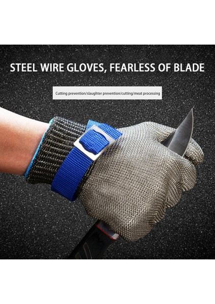 Xl Tarzı Paslanmaz Çelik Eldiven Kesilmeye Dayanıklı El Koruyucu Çelik Tel Eldiven Erkek Kadınlar Için Işçilik Bahçecilik Mutfak Kasap El Aletleri Eldivenleri (Yurt Dışından) fırsatları