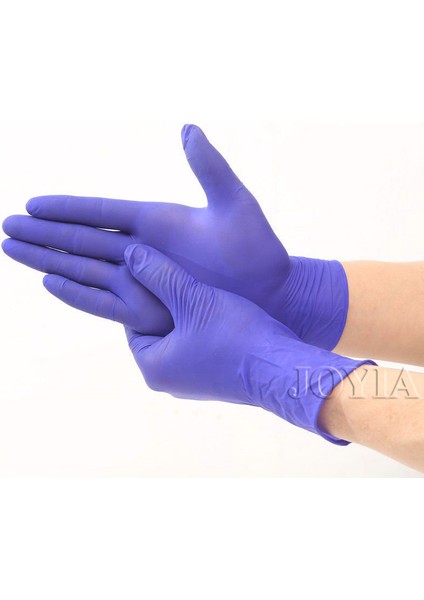 100 Adet Tarzı S Beden Mor Nitril Sentetik Tek Kullanımlık Eldiven Tozsuz Küçük Orta Büyük Kadın Erkek Iş Güvenliği Mutfak Temizlik Ev Eldiveni (Yurt Dışından) fırsatları