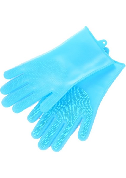 Mavi Stil Mutfak Restoran Için Güvenli Çevre Dostu Kalınlaştırılmış Temizlik Eldivenleri (Yurt Dışından)