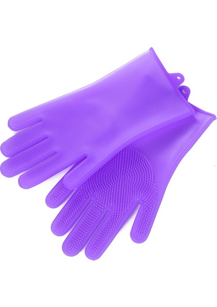 Mavi Stil Mutfak Restoran Için Güvenli Çevre Dostu Kalınlaştırılmış Temizlik Eldivenleri (Yurt Dışından) modelleri