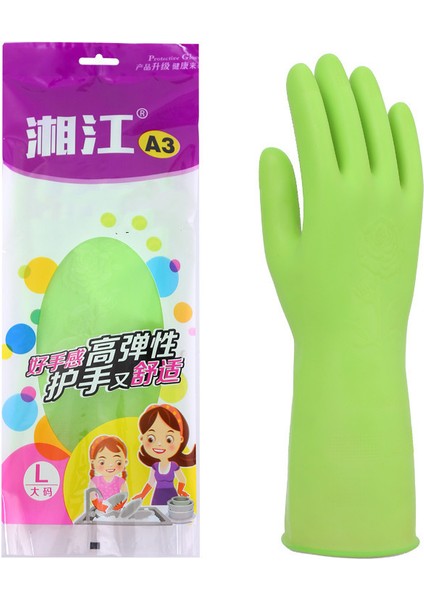 Yeşil Tarzı S Beden Kadınlar Için Kauçuk Lateks Bulaşık Eldiveni Su Geçirmez Evde Mutfak Temizliği Sebze Temizliği Elbise Yıkama Için Ideal (Yurt Dışından)