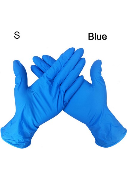Mavi S Tarzı 100 Adet Pembe Kadın Erkek Eldivenler Evrensel Bahçe Mutfak Yıkama Iş Eldivenleri Lateks Kara Nitril Kauçuk Eldivenleri 100 Adet (Yurt Dışından)