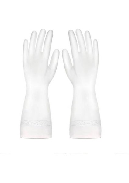 Beyaz Stil S Beden 1 Çift Silikon Temizlik Eldiveni Bulaşık Yıkama Temizlik Eldiveni Sünger Bulaşık Yıkama Eldiveni Temizlik Araçları (Yurt Dışından)