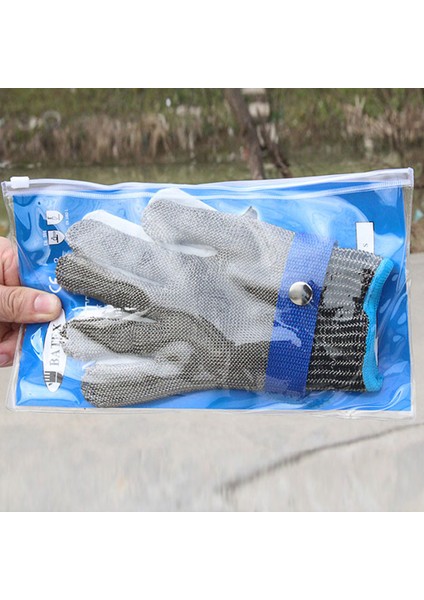 Gri Tarzı S-1 Adet Kesilmeye Karşı Koruyucu Paslanmaz Çelik Eldiven Çalışma Anti Kesici Kasap Işçisi Için Nefes Alabilen Metal Örgü Güvenlik Eldiveni (Yurt Dışından)