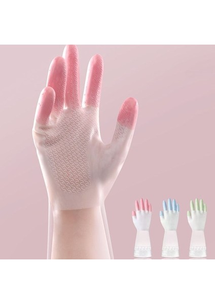 Mavi 3 Çift Stili L Boyutu Yaz Bulaşık Eldiveni Kadın Ince Su Geçirmez Dayanıklı Ev Mutfak Sebze Yıkama Çamaşır Lastik Lateks Plastik (Yurt Dışından) fiyatları