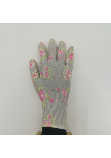 No.4 Stili M Boyutu 1 Çift Bahçe Eldiveni Kadın Çalışma Eldiveni Dikenlere Dayanıklı Kaymaz Dış Mekan Koruyucu Eldiven Nitril Temizlik Eldiveni (Yurt Dışından)