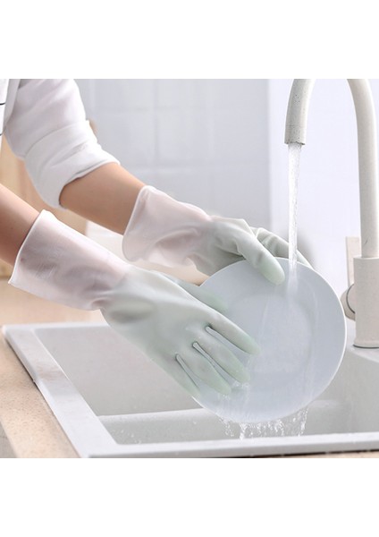 Mavi Stil L Boyutu 1 Çift Eldiven Mutfak Silikon Temizlik Eldiveni Sihirli Silikon Bulaşık Yıkama Eldiveni Ev Temizleyici Kauçuk Mutfak Temizlik Aracı (Yurt Dışından) indirimleri