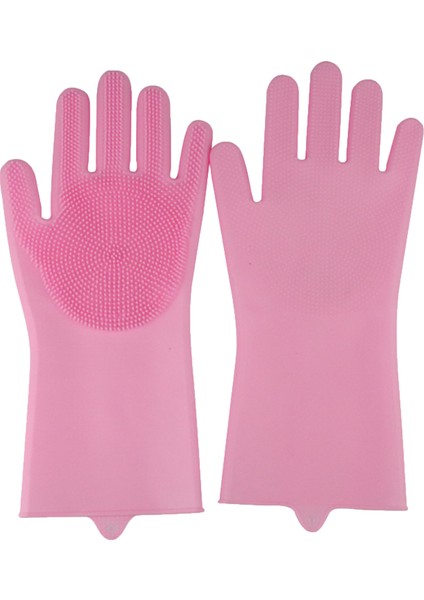 Gri Tarzı Tek Boyut Bulaşık Yıkama Temizlik Eldiveni Silikon Kauçuk Sünger Eldiven Ev Temizleyici Mutfak Temizleme Aracı (Yurt Dışından) modelleri