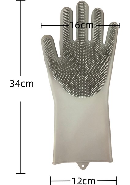 Gri Tarzı Tek Boyut Bulaşık Yıkama Temizlik Eldiveni Silikon Kauçuk Sünger Eldiven Ev Temizleyici Mutfak Temizleme Aracı (Yurt Dışından) fırsatları