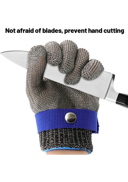 Gri Tarzı M Boyutu Paslanmaz Çelik Eldiven Kesilmeye Karşı Güvenlik Kesilmeye Dayanıklı El Koruyucu Metal Et Filesi Eldiven Kasap Tel Bıçak Delme Koruma (Yurt Dışından) fırsatları