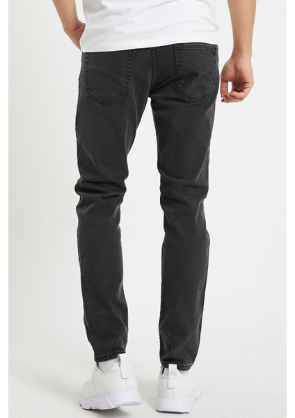 Erkek Füme Slim Fit Pantolon