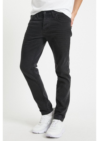 Erkek Füme Slim Fit Pantolon