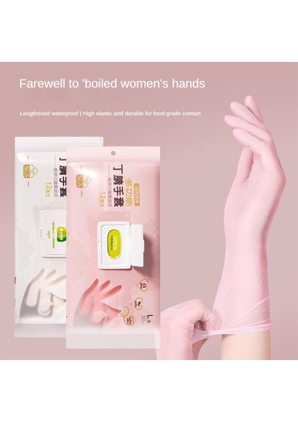 Pembe 16)S 16 Adet Tarzı Kalınlaştırma Kolay Kırılmayan Gıda Sınıfı Tek Kullanımlık Eldiven Toz Geçirmez Mutfak Bulaşık El Bakımı Suya Dayanıklı (Yurt Dışından) fırsatları