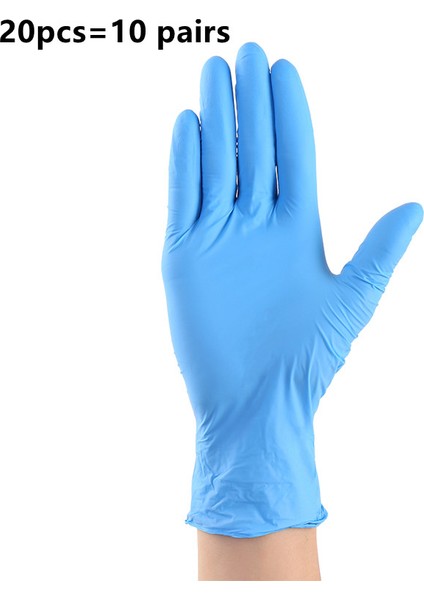 Çocuk Mavi 20 Adet Tarzı Xs Boyutu Çocukların Tek Kullanımlık Nitril Eldiven Gıda Kauçuk Eldiven Çocukların Boyama ve Oyun Bulaşık Yıkama Temizlik Eldivenleri (Yurt Dışından)