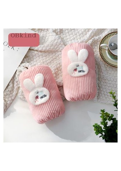 Pembe Tarzı Obkınd Kadın Sevimli Yetişkin Ofis Iş Kollu Sıcak Sonbahar ve Kış Moda Dayanıklı Öğrenci El Kolluklar Kürklü Kolluk (Yurt Dışından)