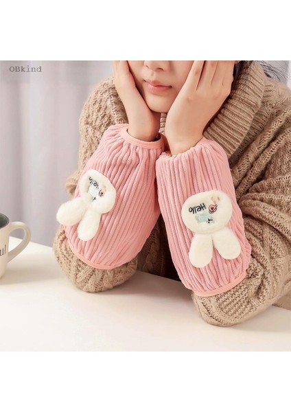 Pembe Tarzı Obkınd Kadın Sevimli Yetişkin Ofis Iş Kollu Sıcak Sonbahar ve Kış Moda Dayanıklı Öğrenci El Kolluklar Kürklü Kolluk (Yurt Dışından) fiyatları