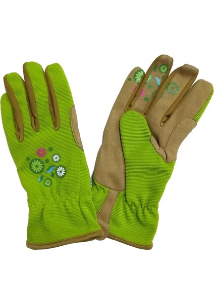 Ordu Yeşili Tarzı L Boyutu 1 Çift Dokunmatik Ekran Kadın Profesyonel Bahçe Işçisi Diken Geçirmez Çiçek Dikme Bahçe Eldiveni (Yurt Dışından)