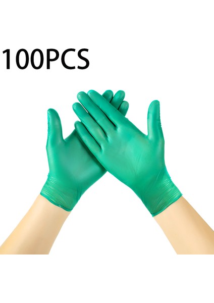 150G Yeşil Eldiven Tarzı M Boyutu Mutfak Kullanımı Için Tek Kullanımlık Yeşil Nitril Eldiven Berber Fırıncılık Dövme Vinil Tozsuz Bahçe Iş Ev Eldivenleri (Yurt Dışından)