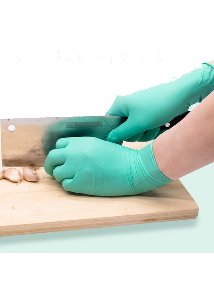 150G Yeşil Eldiven Tarzı M Boyutu Mutfak Kullanımı Için Tek Kullanımlık Yeşil Nitril Eldiven Berber Fırıncılık Dövme Vinil Tozsuz Bahçe Iş Ev Eldivenleri (Yurt Dışından)