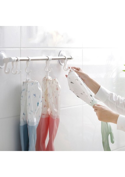 Yeşil B No Kadife Tarzı L Boyutu 1 Çift Pvc Lateks Eldiven Uzun Kollu Peluş Eldiven Temizlik Eldiveni Su Geçirmez Temizlik Aracı Bulaşık Yıkama Eldiveni Mutfak Aksesuarları Sıcak (Yurt Dışından)